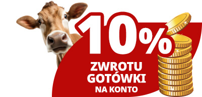 10% zwrotu gotówki na konto