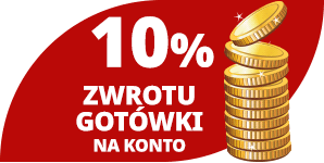 10% zwrotu gotówki na konto